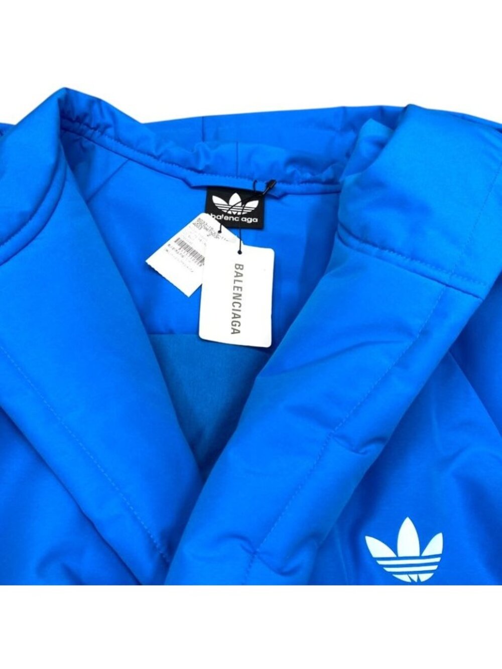 Balenciaga Adidas Bathrobe Coat With Belt Outerwear Blue 23 SS - Picture 5 of 10